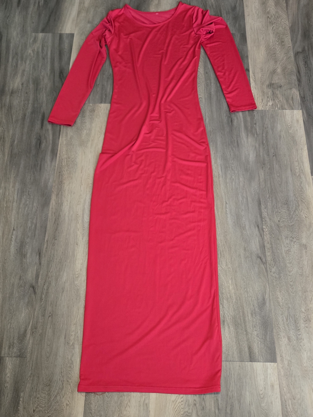 Women's Long Sleeve Maxi Dress Red Style Fashion Nova